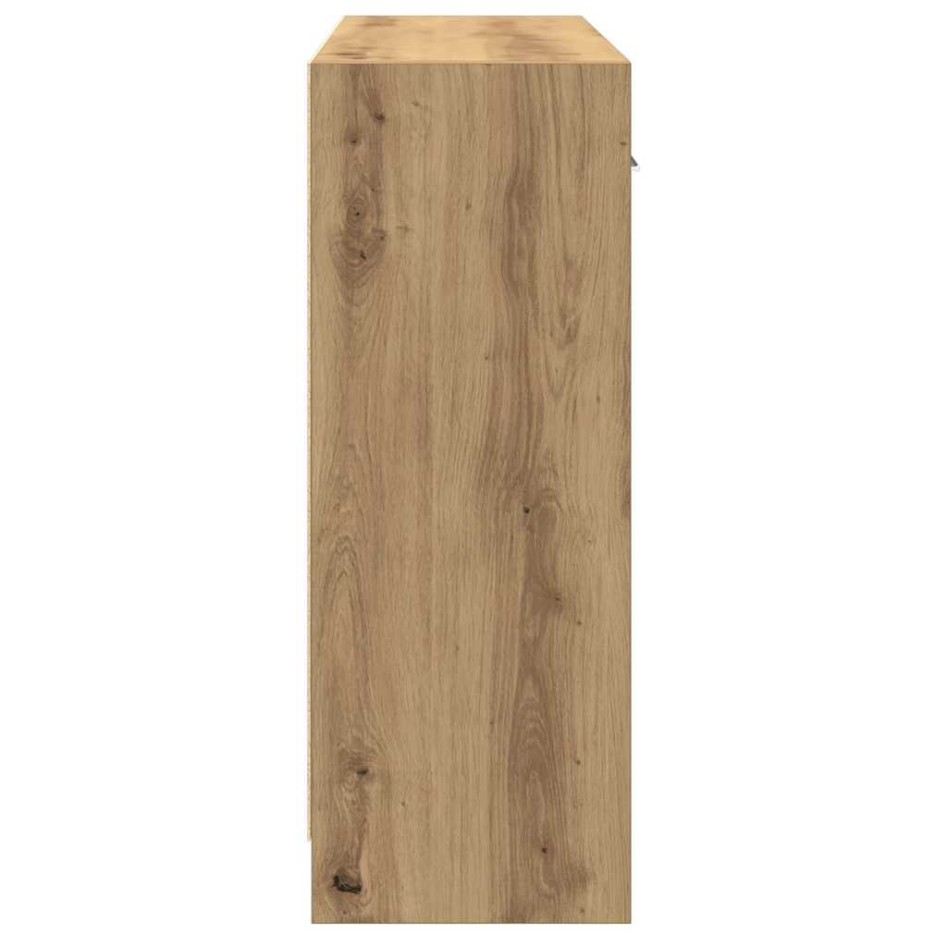 Aparador de madera de ingeniería roble artisan 91x28x75