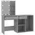 Tocador con LED y armario madera contrachapada gris