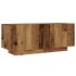 Mueble TV luces LED madera ingeniería envejecida 180x35x40