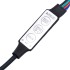 Mueble TV luces LED madera ingeniería envejecida 180x35x40