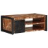 Mesa de centro multicolor 90x50x36 cm madera maciza