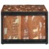 Mesa de centro multicolor 90x50x36 cm madera maciza