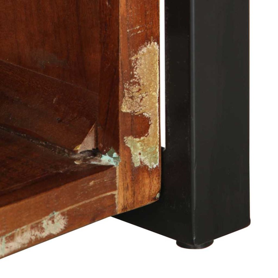 Mesa de centro multicolor 90x50x36 cm madera maciza