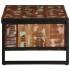 Mesa de centro multicolor 90x50x36 cm madera maciza