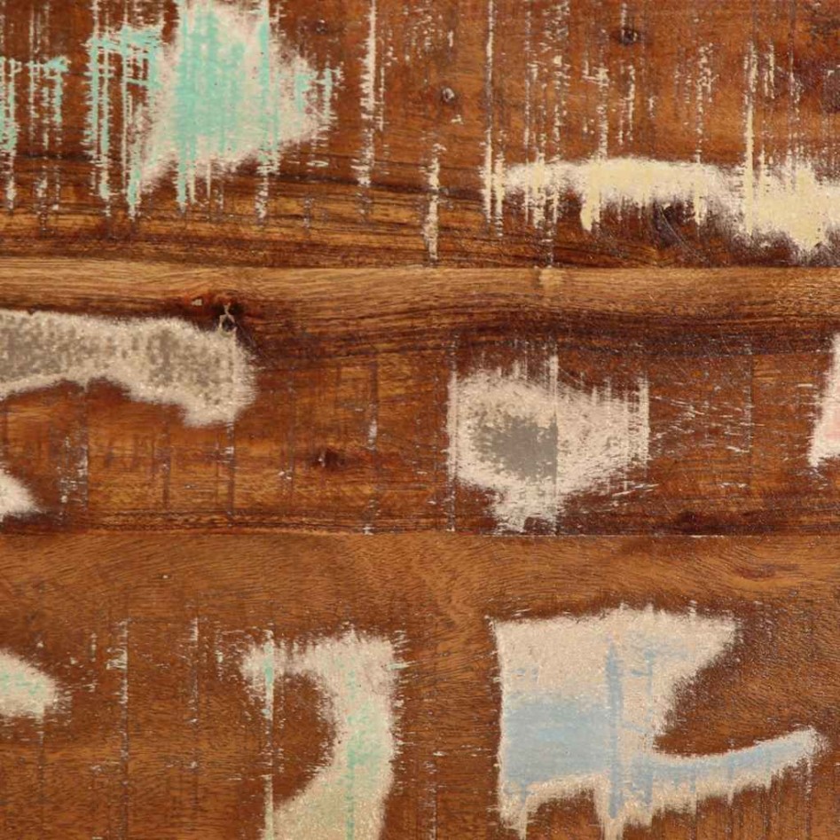 Mesa de centro multicolor 90x50x36 cm madera maciza