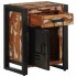 Mesilla de noche multicolor 40x30x50 cm madera maciza