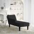 Chaise longue con reposabrazos derecho terciopelo