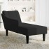 Chaise longue con reposabrazos derecho terciopelo