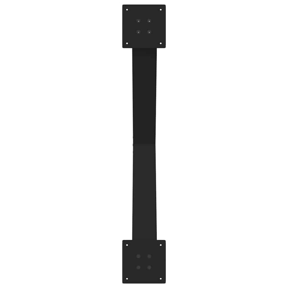 Patas para mesa de comedor en forma de X 2 uds acero