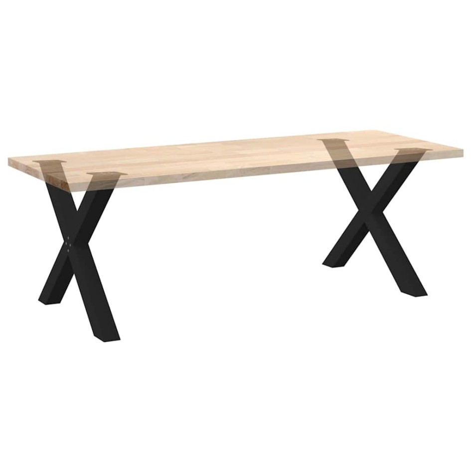 Patas para mesa de comedor en forma de X 2 uds acero