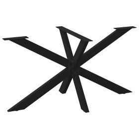Pata de mesa comedor forma araña negra 150x78x(72-73) cm