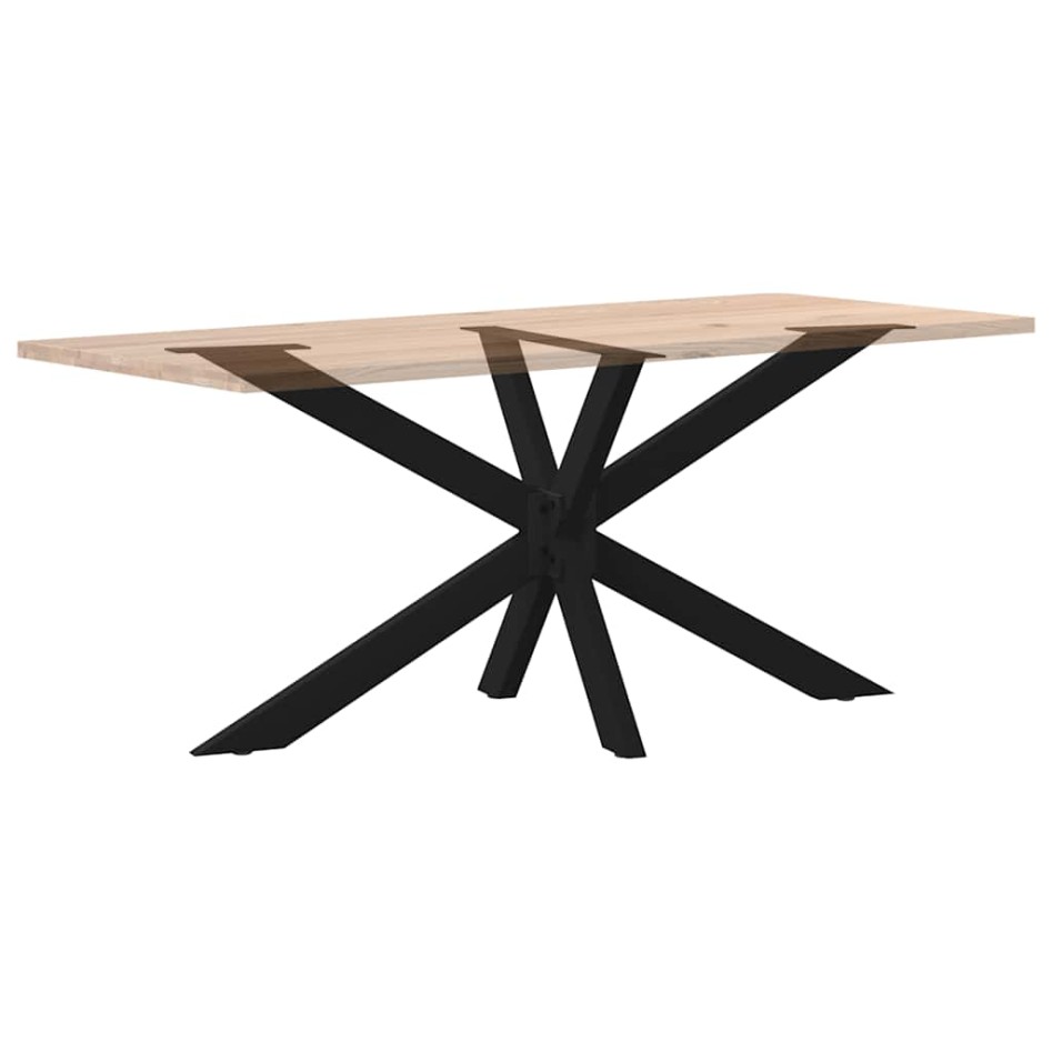 Pata de mesa comedor forma araña negra 150x78x(72-73) cm