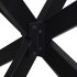 Pata de mesa comedor forma araña negra 150x78x(72-73) cm