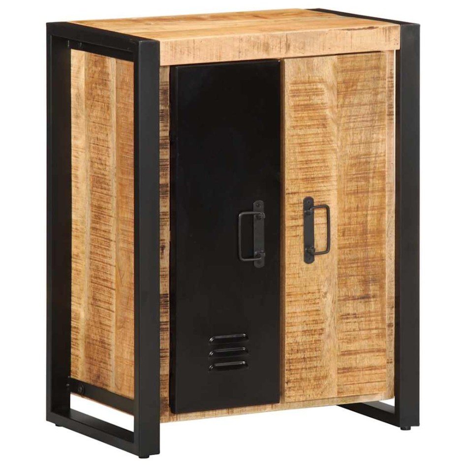 Aparador de madera maciza de mango rugosa 55x35x70
