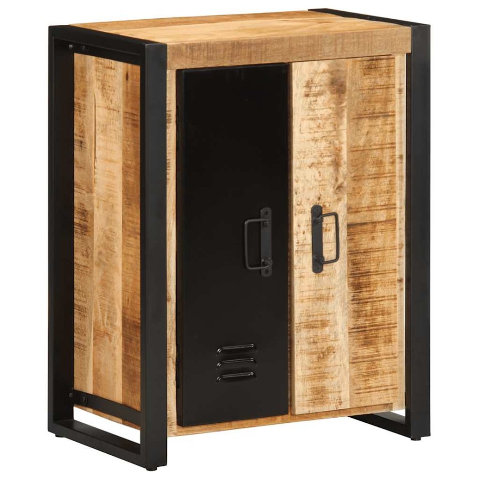 Aparador de madera maciza de mango rugosa 55x35x70
