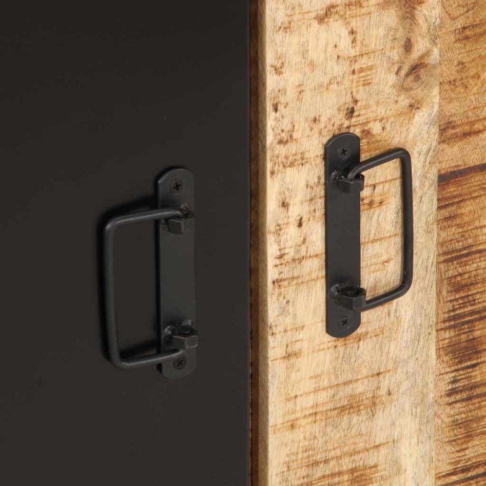 Aparador de madera maciza de mango rugosa 55x35x70