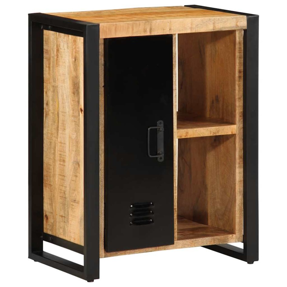 Aparador de madera maciza de mango rugosa 55x35x70