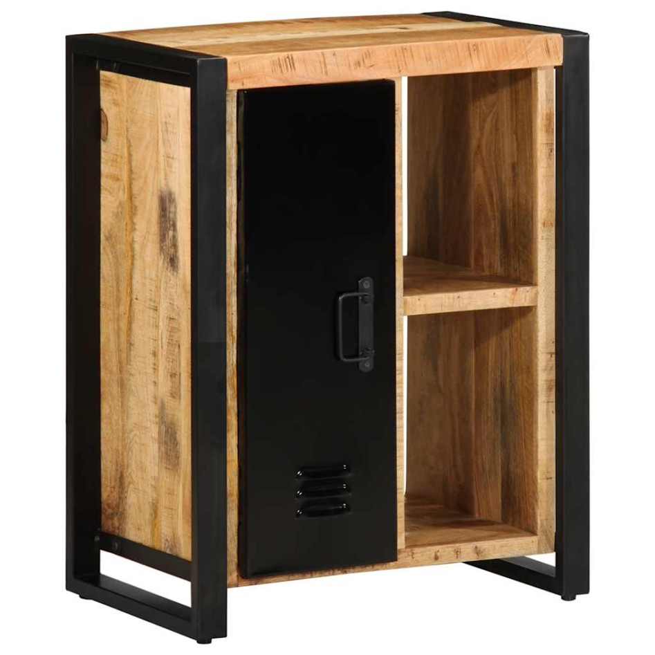 Aparador de madera maciza de mango rugosa 55x35x70