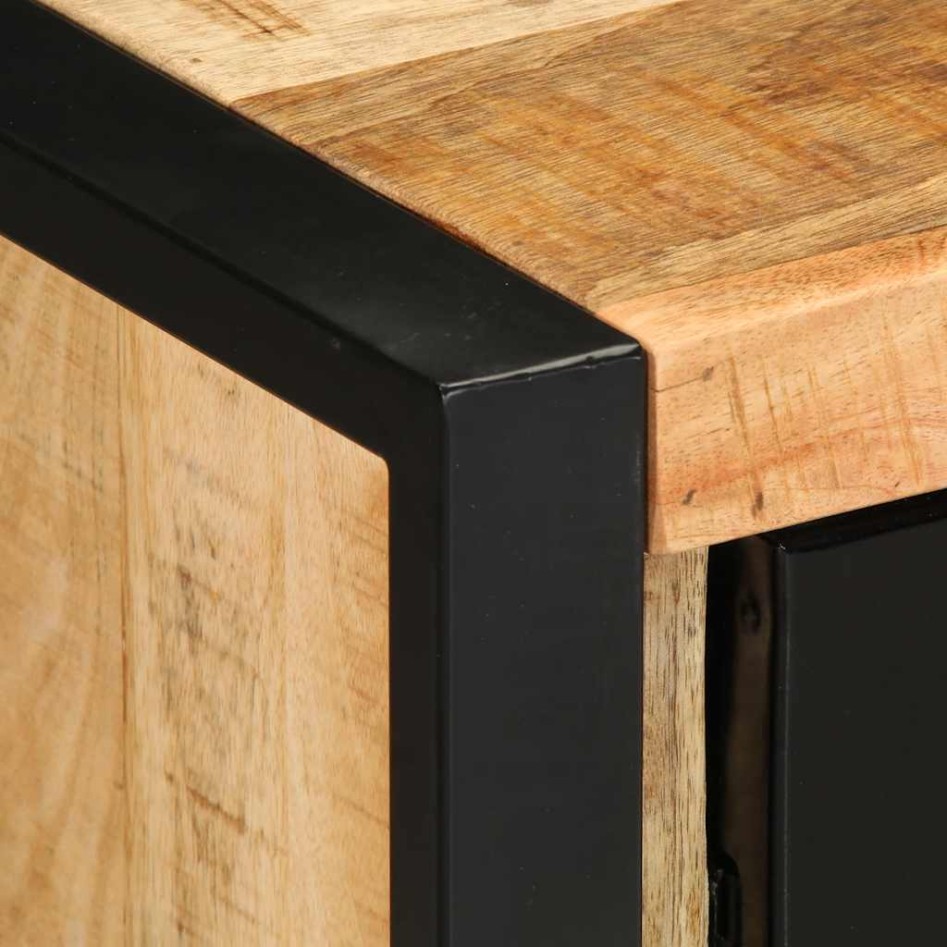 Aparador de madera maciza de mango rugosa 55x35x70