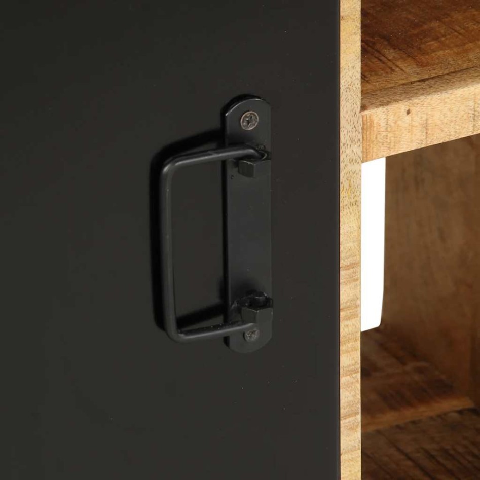 Aparador de madera maciza de mango rugosa 55x35x70