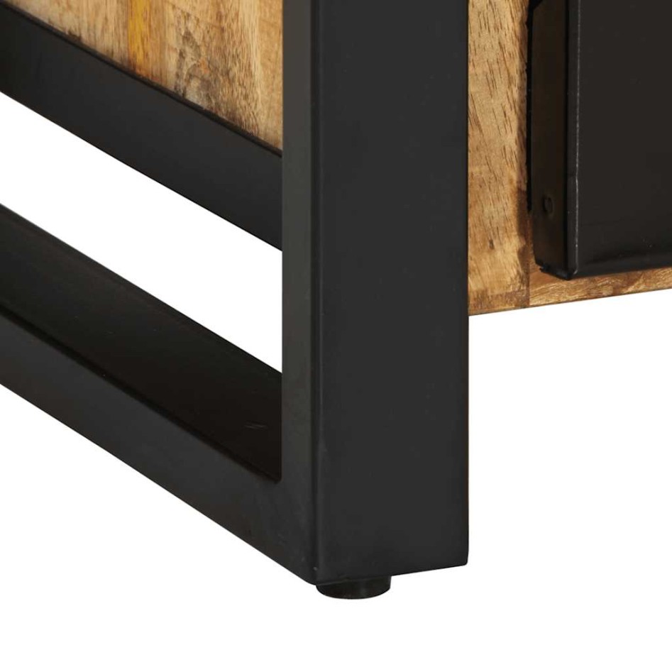 Aparador de madera maciza de mango rugosa 55x35x70