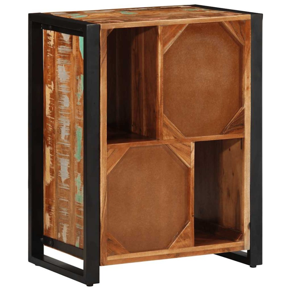 Aparador madera maciza reciclada multicolor 55x35x70