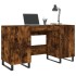 Escritorio madera de ingeniería roble ahumado 140x50x75