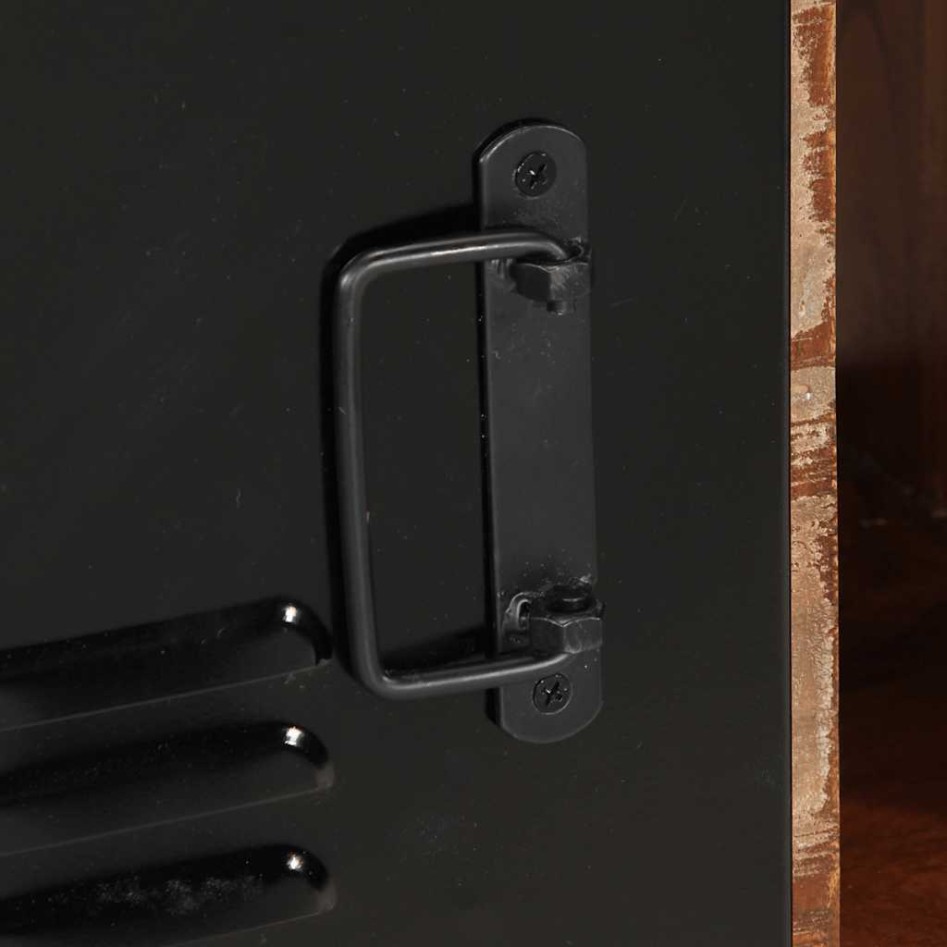 Aparador madera maciza reciclada multicolor 55x35x70