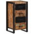Cómoda de madera maciza reciclada multicolor 40x40x90