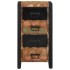 Cómoda de madera maciza reciclada multicolor 40x40x90