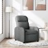 Sillón reclinable de tela gris