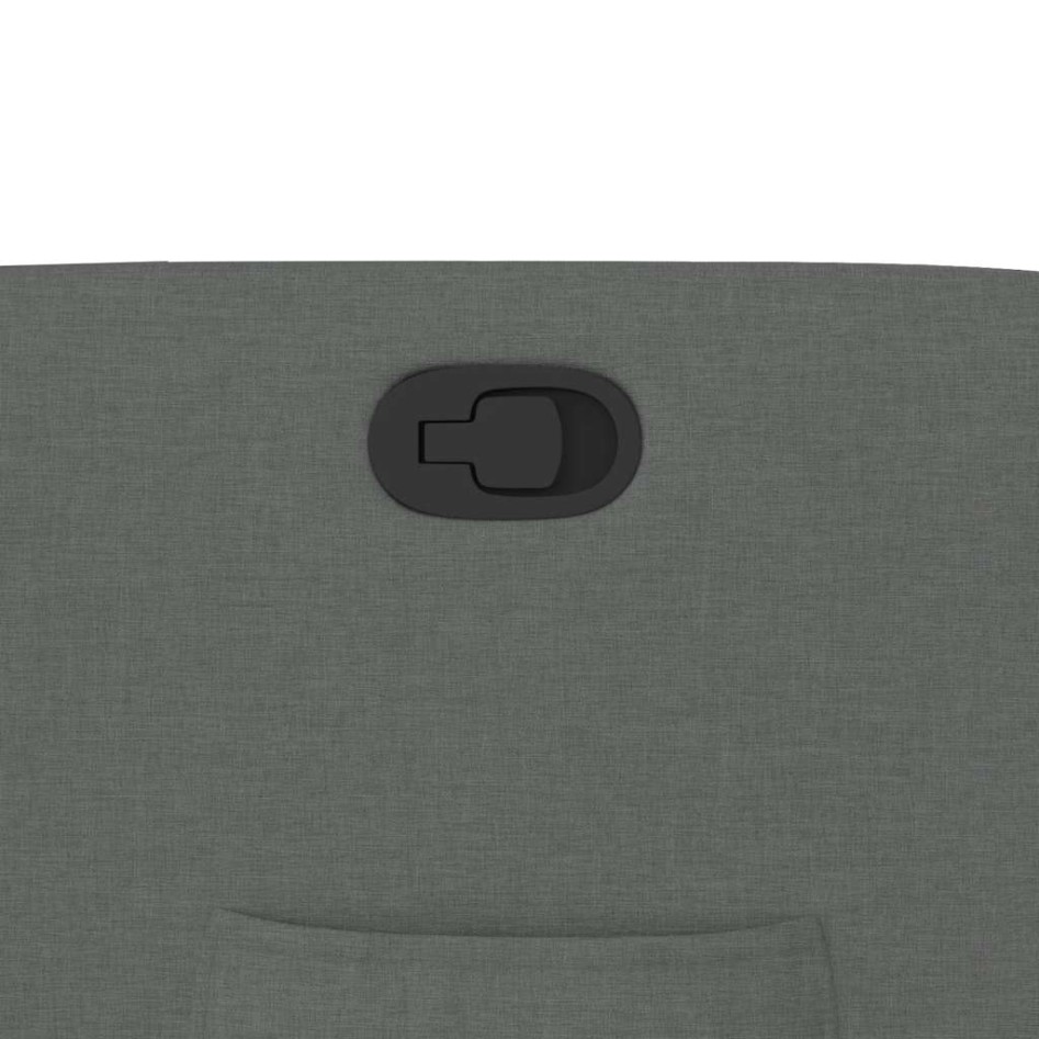 Sillón reclinable de tela gris