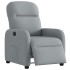 Sillón reclinable eléctrico tela gris