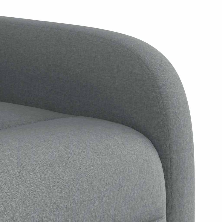 Sillón reclinable eléctrico tela gris