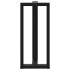 Patas de mesa de bar forma T 2 uds acero negro 40x35x(90-91)