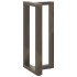 Patas de mesa bar forma T 2 uds acero natural 50x35x(90-91)