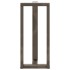 Patas de mesa bar forma T 2 uds acero natural 50x35x(90-91)