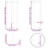 Patas mesa bar forma T 2 uds acero natural 50x35x(100-101)