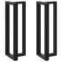 Patas de mesa bar forma T 2 uds acero negro 50x35x(110-111)