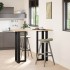 Patas de mesa bar forma T 2 uds acero negro 50x35x(110-111)