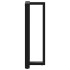 Patas de mesa bar forma T 2 uds acero negro 50x35x(110-111)