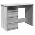 Escritorio de madera de ingeniería gris Sonoma 102x50x75