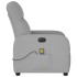 Sillón reclinable de masaje eléctrico tela gris