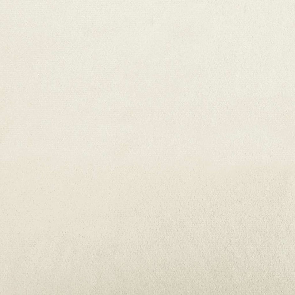 Banco de terciopelo color crema 110x74x84