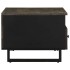 Mesa de centro madera maciza de mango negra 80x54x40