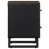 Mesitas de noche 2 uds madera maciza de mango negro 40x33x46
