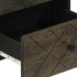 Mesitas de noche 2 uds madera maciza de mango negro 40x33x46