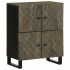 Aparador negro 60x33x75 cm madera maciza