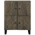 Aparador negro 60x33x75 cm madera maciza