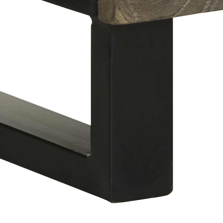 Mueble de baño de madera maciza de mango negro 38x33x160